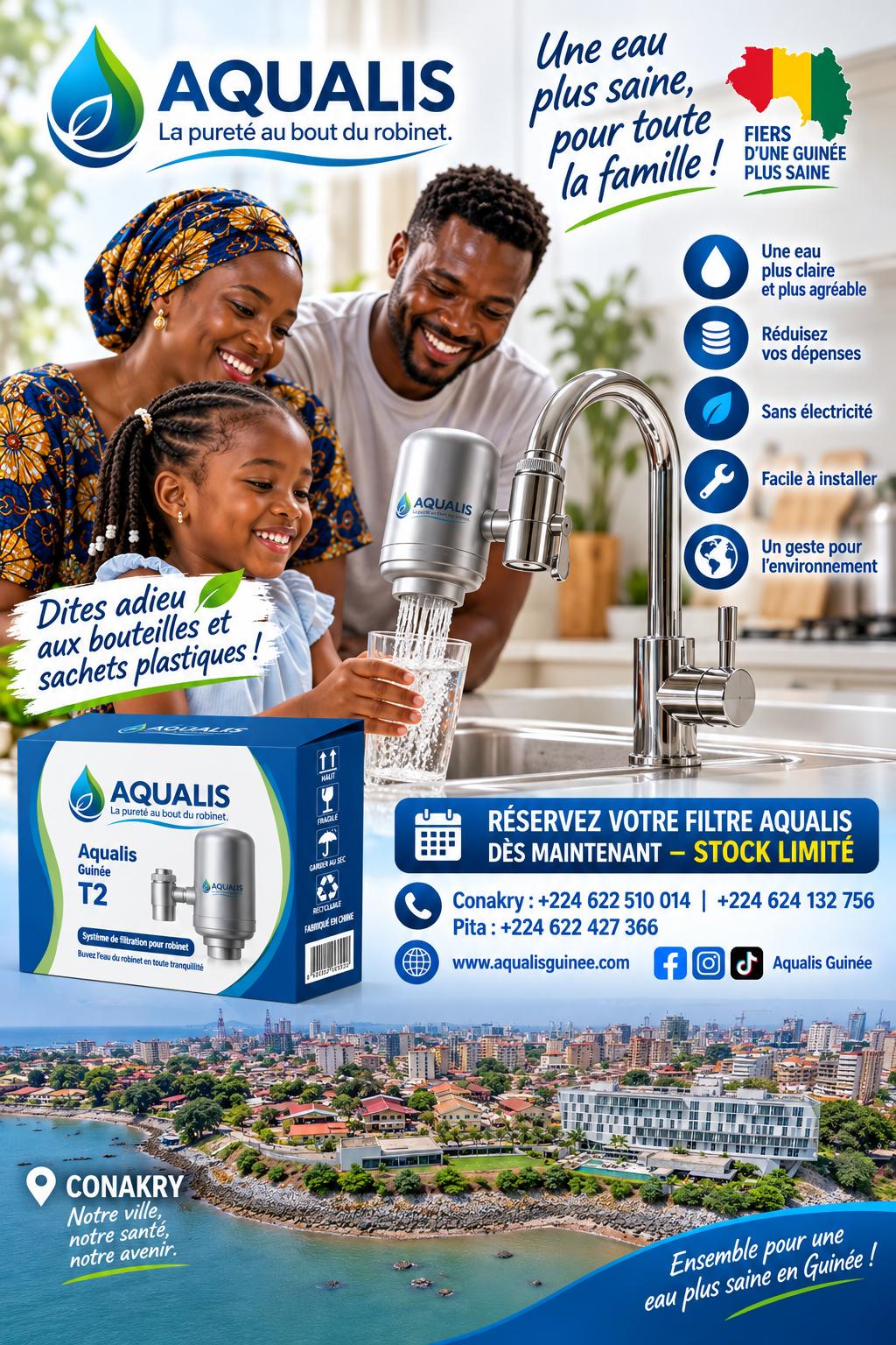 Aqualis Guinée - Réservez votre filtre